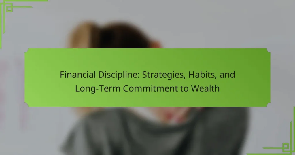 Financial Discipline: Strategies, Habits, and Long-Term Commitment to Wealth