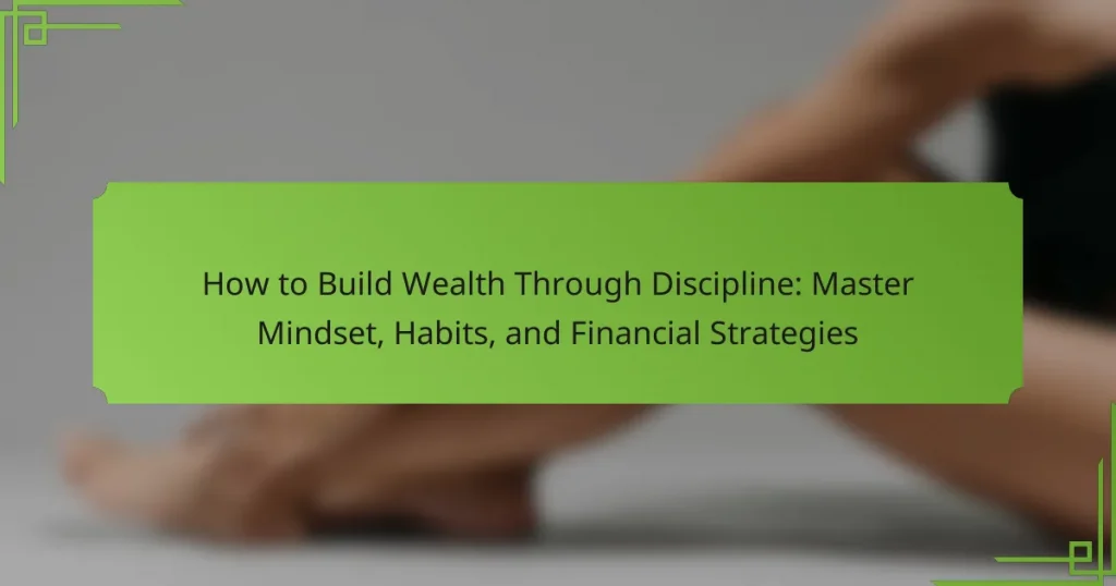 How to Build Wealth Through Discipline: Master Mindset, Habits, and Financial Strategies