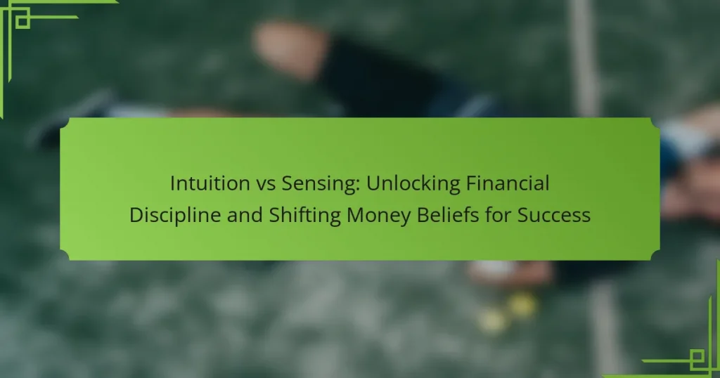 Intuition vs Sensing: Unlocking Financial Discipline and Shifting Money Beliefs for Success