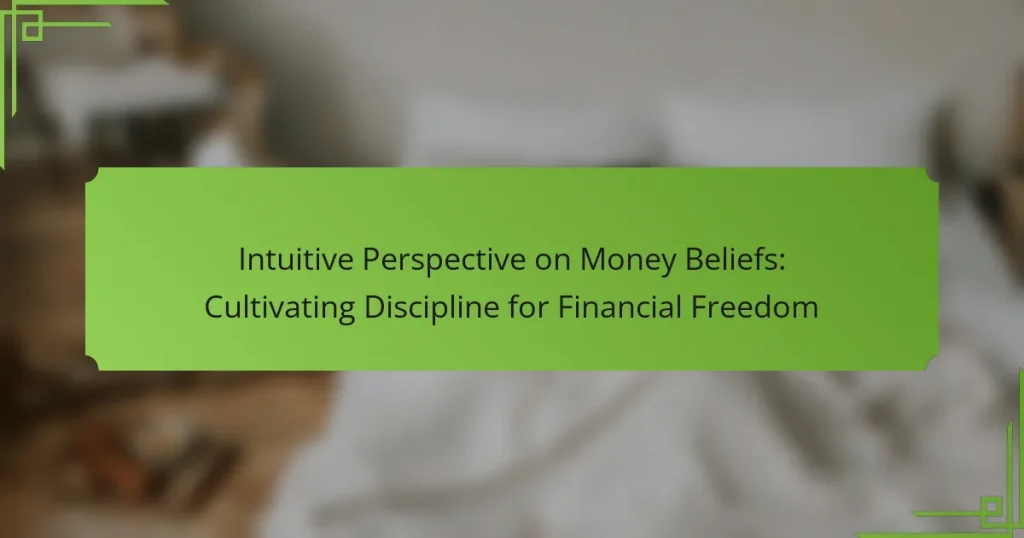Intuitive Perspective on Money Beliefs: Cultivating Discipline for Financial Freedom