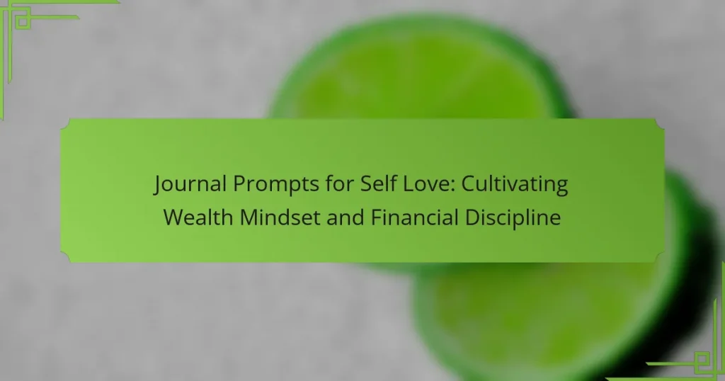 Journal Prompts for Self Love: Cultivating Wealth Mindset and Financial Discipline