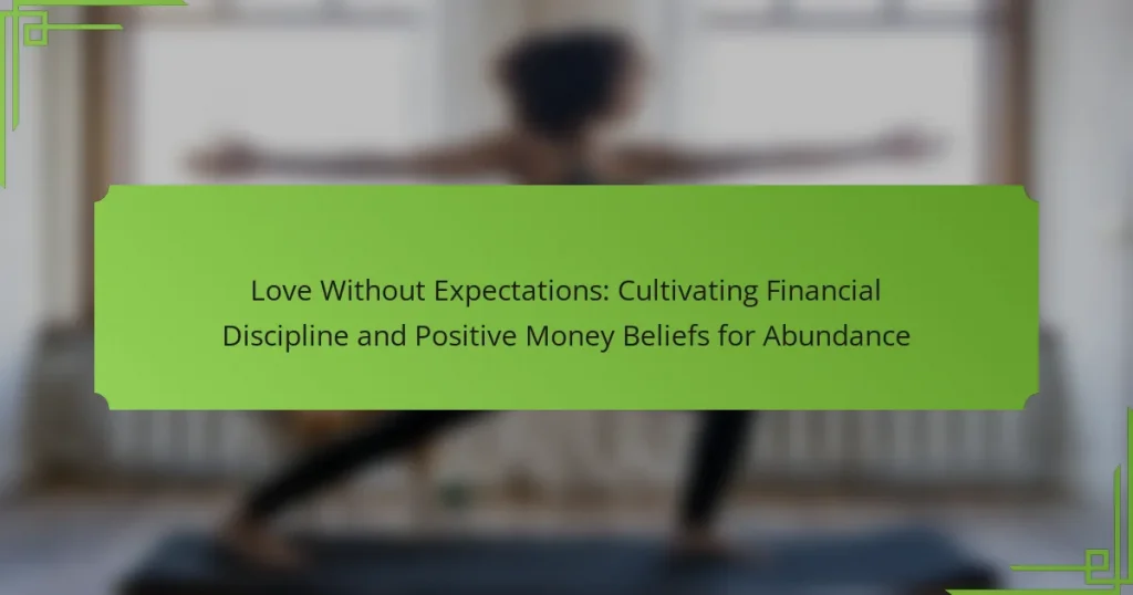 Love Without Expectations: Cultivating Financial Discipline and Positive Money Beliefs for Abundance