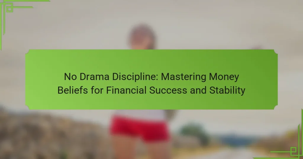 No Drama Discipline: Mastering Money Beliefs for Financial Success and Stability