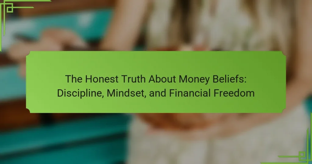 The Honest Truth About Money Beliefs: Discipline, Mindset, and Financial Freedom