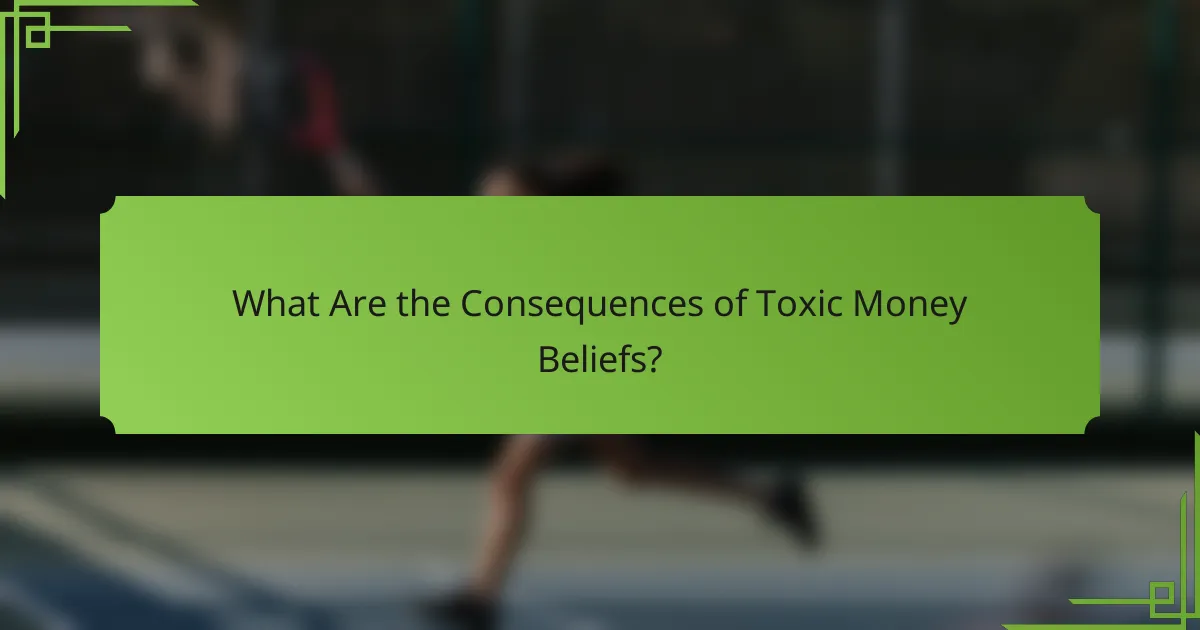 What Are the Consequences of Toxic Money Beliefs?